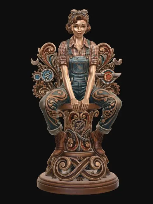 3D model for Clockwork_Worker_Pinup