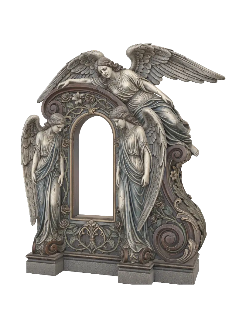 Model 3D funery monument - Artnouveau, dijana oleh AI