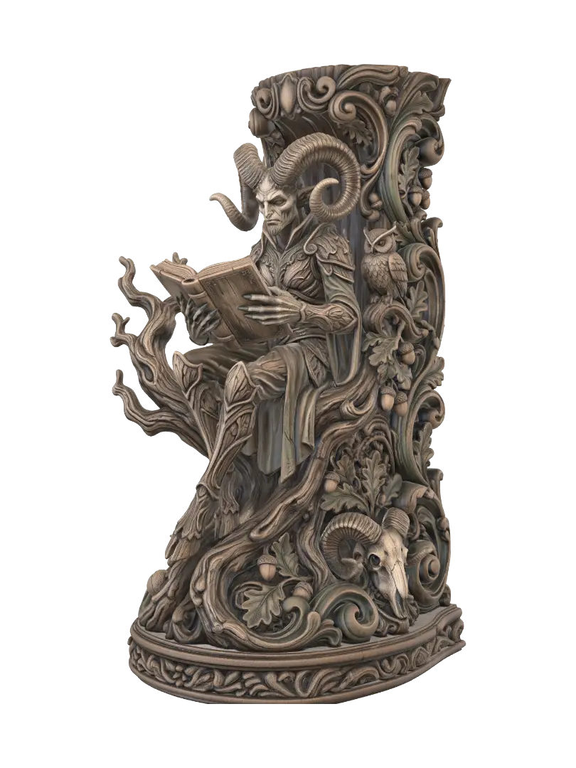 Modello 3D victorian woodland demon - Polychrome, generato dall’IA