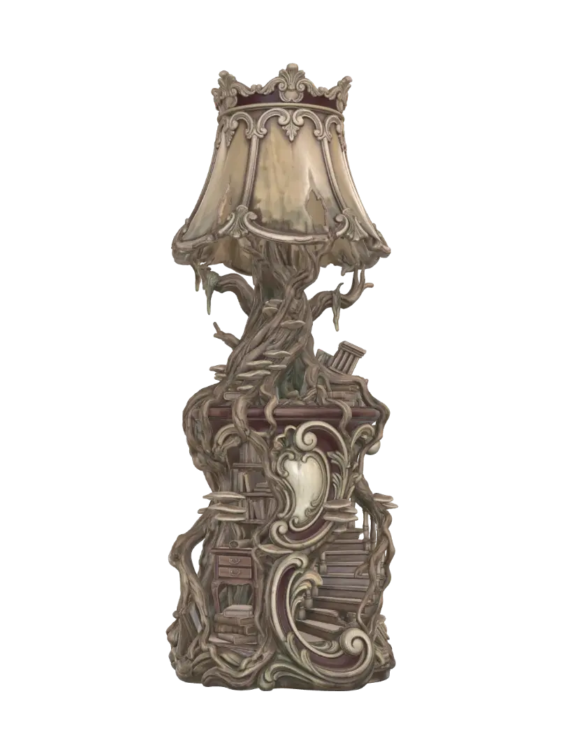 Modello 3D undead fairytale lighthouse - Polychrome, generato dall’IA