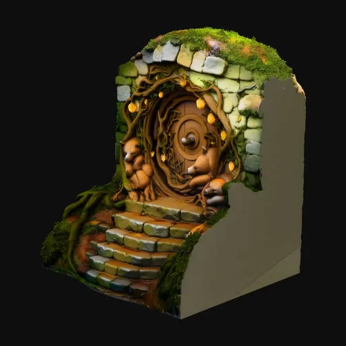 3D model for Forest Doorway Guardians