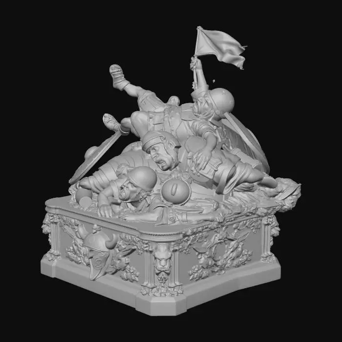 3D model for Romans Defeated