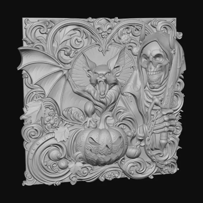 3D model for Halloween Carving