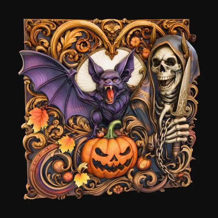3D model for Halloween Carving