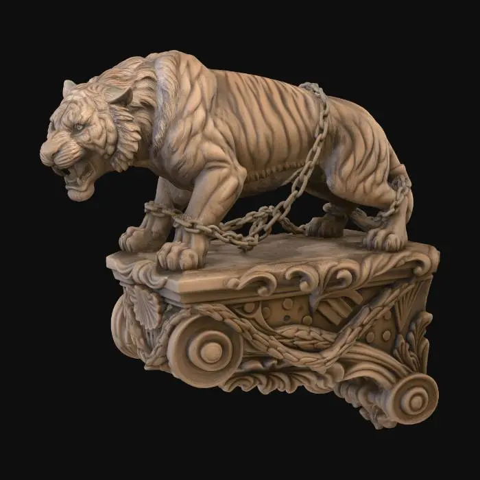 3D model for Caged Tiger