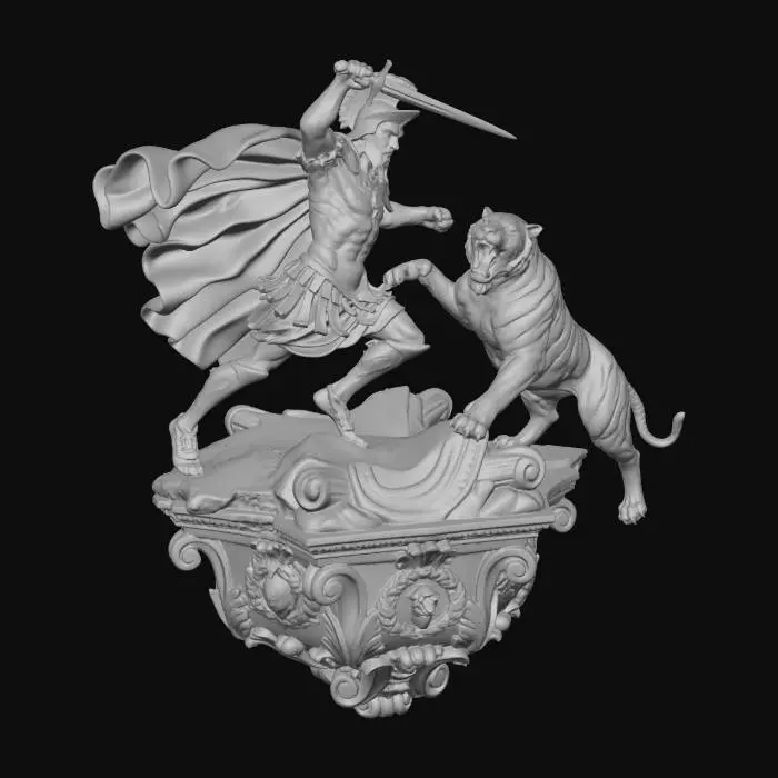 3D model for Gladiator and Tiger