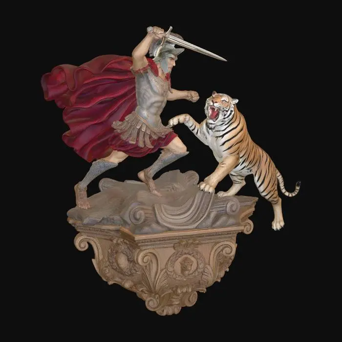 3D model for Gladiator and Tiger