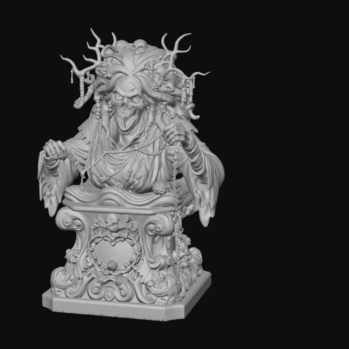 3D model for Abyssal Sea Creature Bust