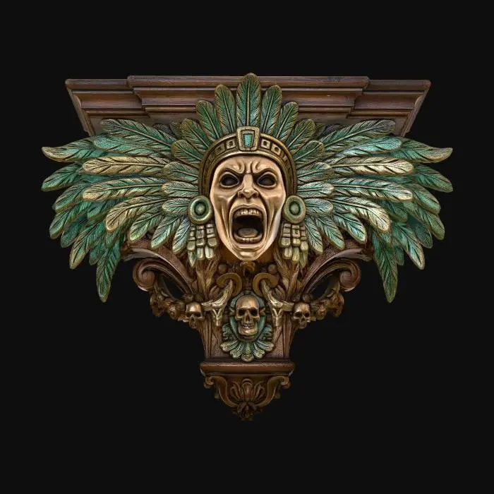 3D model for Feathered Skull Corbel