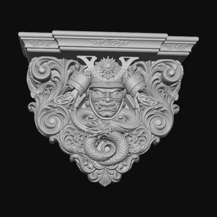 3D model for Dragon Samurai Corbel