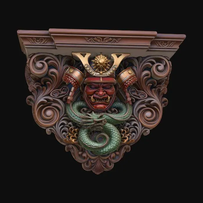 3D model for Dragon Samurai Corbel