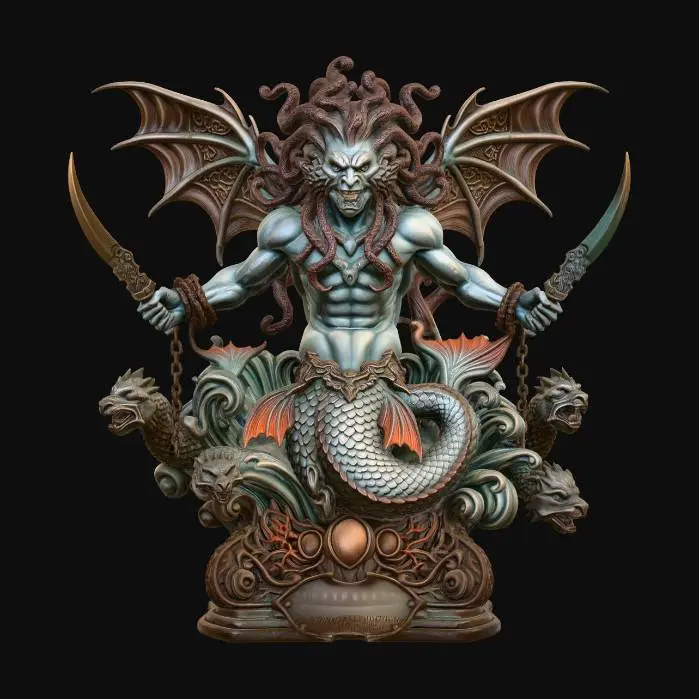 3D model for Aquatic Demon