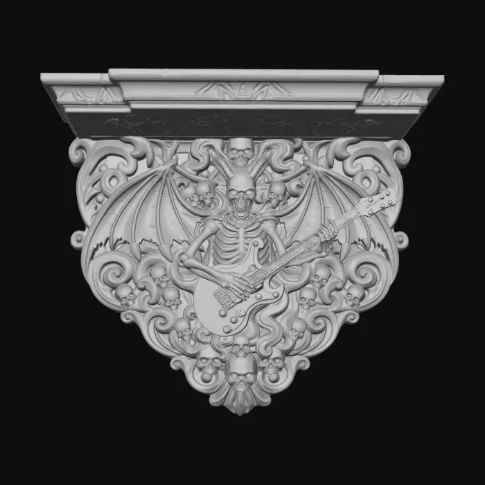 3D model for Infernal Guitarist Corbel