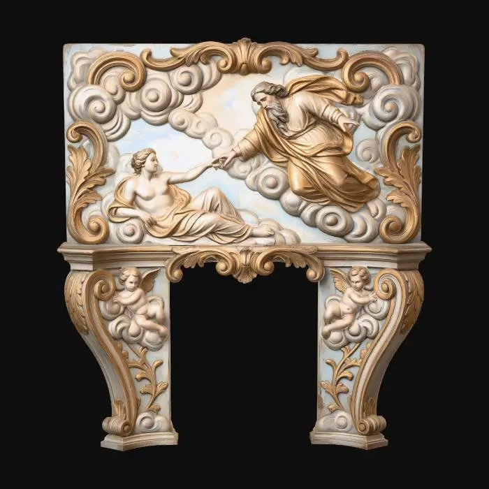 3D model for Divine Touch on Clouded Relief