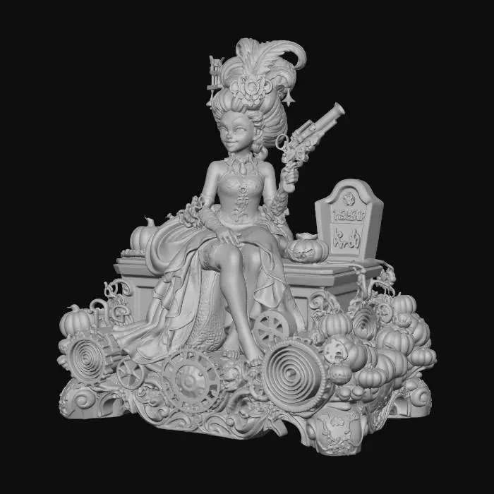 3D model for Steampunk Pistoleer