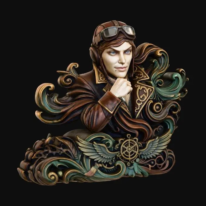 3D model for Winged Aviatrix Bust