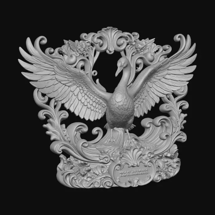 3D model for Rococo Swan
