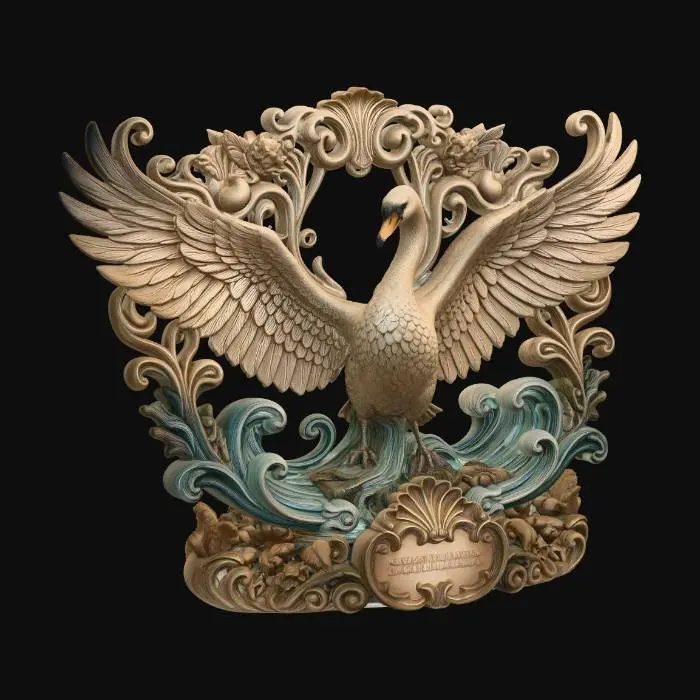 3D model for Rococo Swan