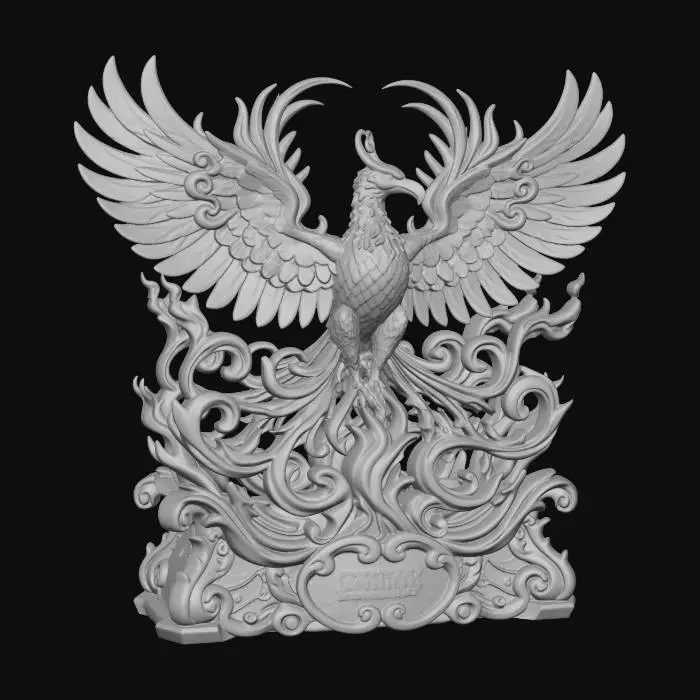 3D model for Rococo Phoenix