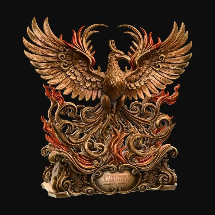 3D model for Rococo Phoenix
