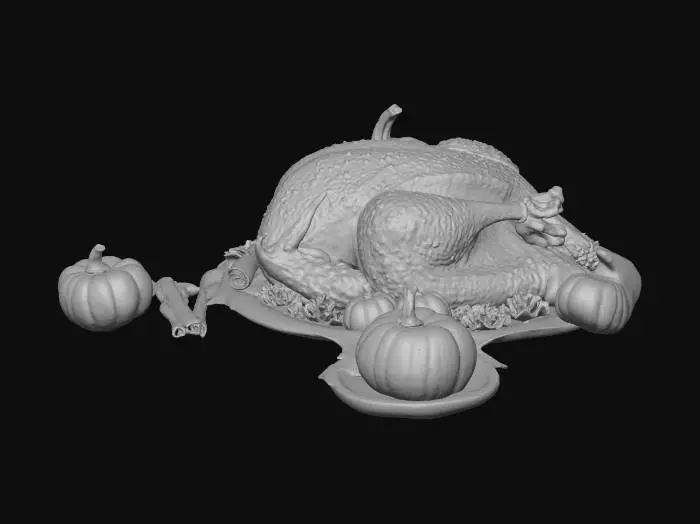 3D model for Autumn Feast, #Thanksgiving#