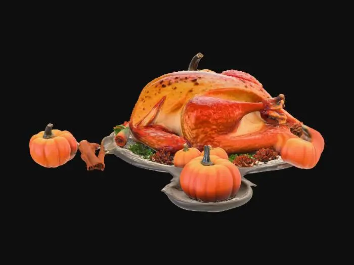3D model for Autumn Feast, #Thanksgiving#