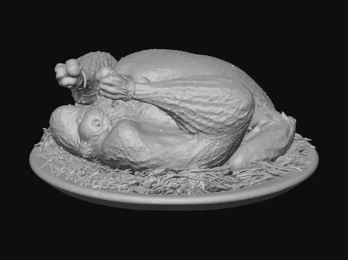 3D model for Golden Roast Delight, #Thanksgiving#