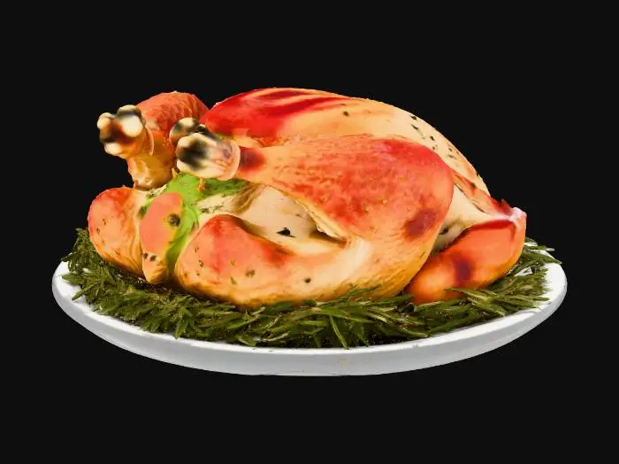 3D model for Golden Roast Delight, #Thanksgiving#