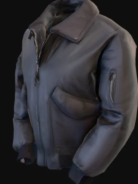 3D model for Black Bomber Jacket