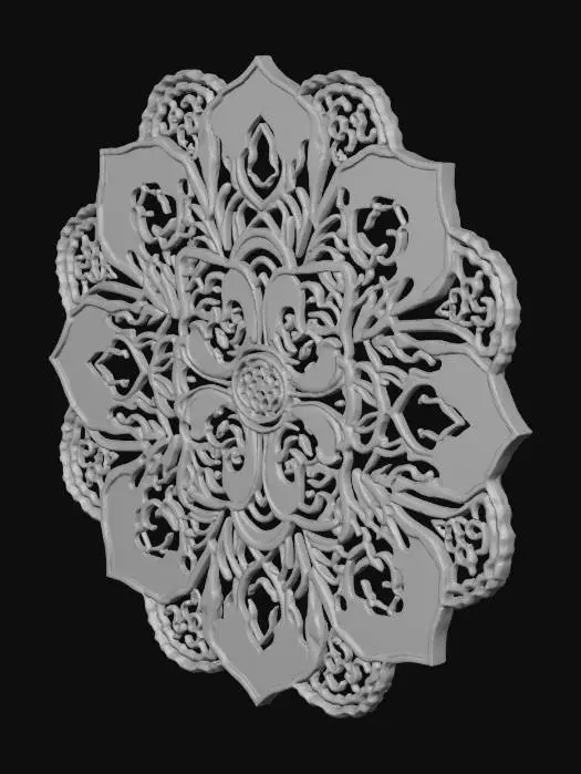 3D model for Mandala Blossom