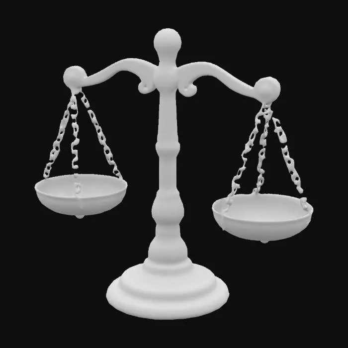 3D model for Balance of Justice