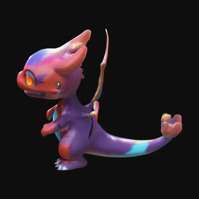 3D model for anime fakemon, open mouth , Recursos de Jogo, Polido, godly high, detailed, 