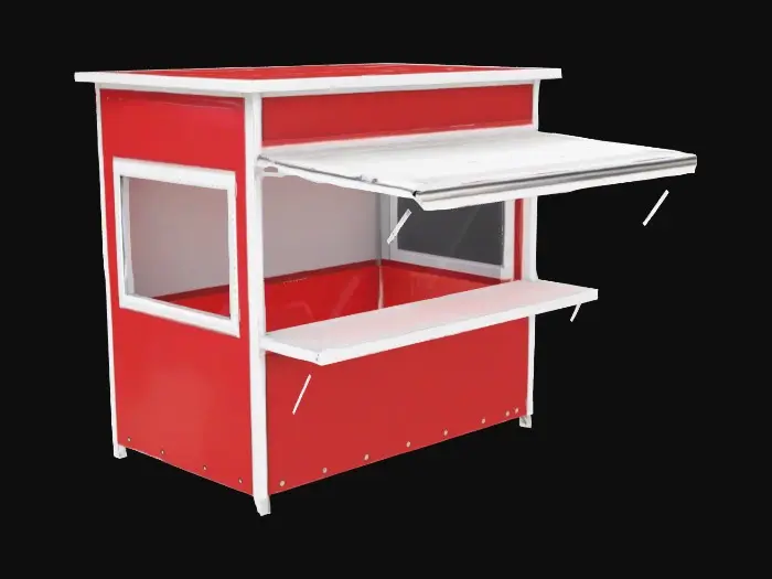 3D model for Red Kiosk Stand