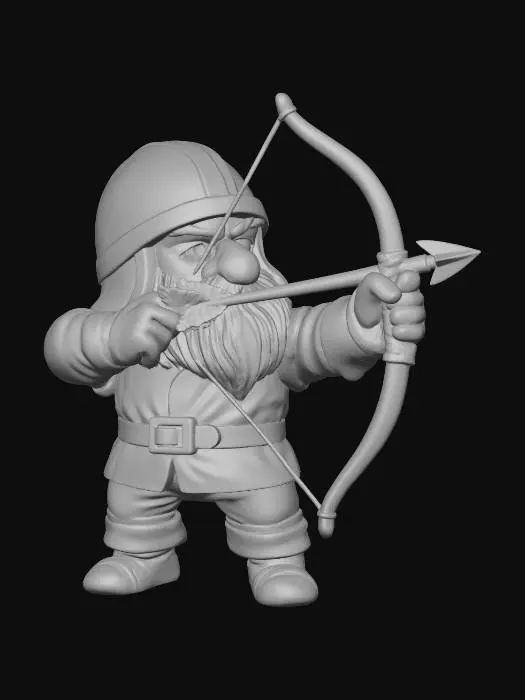3D model for Dwarven Archer Hero