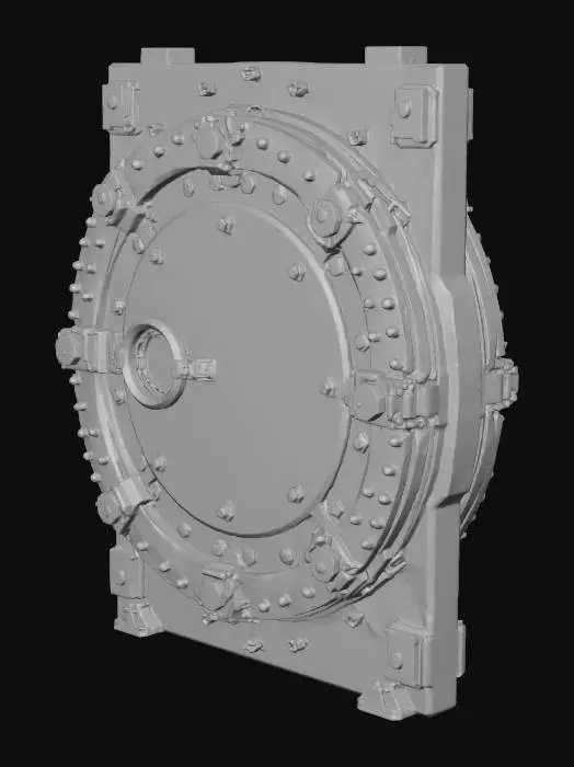 3D model for missile silo hatch surface door