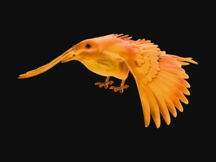 3D model for Golden Phoenix in Flight