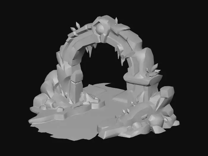 3D model for Luminous Stone Arch Over the River
