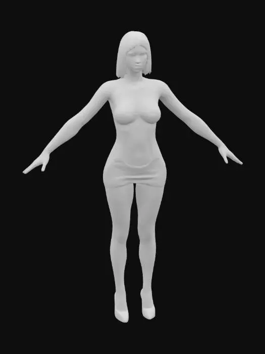 3D model for Tattooed Elegance