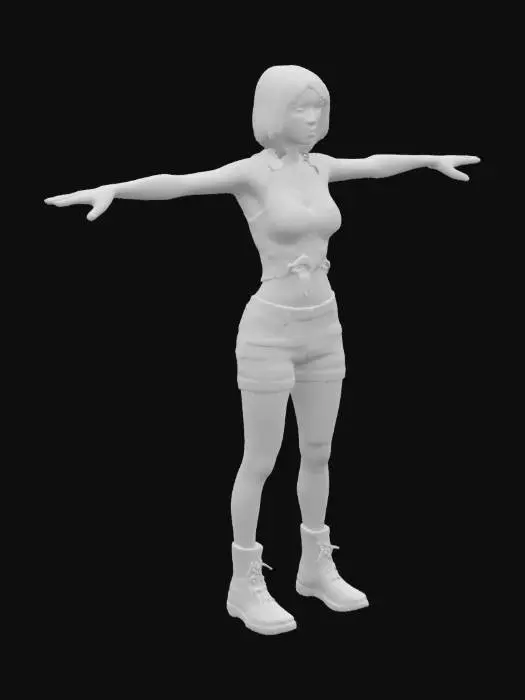 3D model for Person in T-Pose
