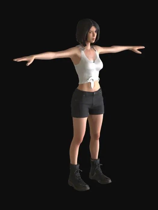 3D model for Person in T-Pose