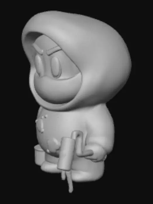 3D model for Green Paintbandit