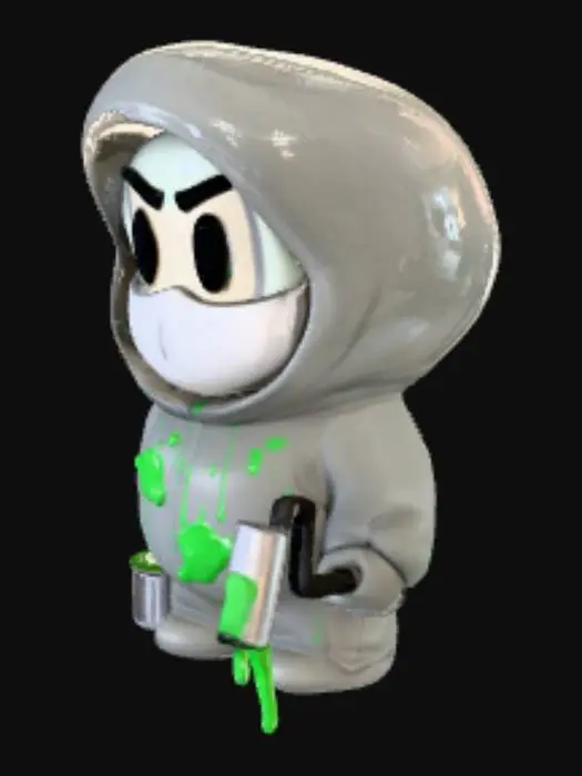 3D model for Green Paintbandit