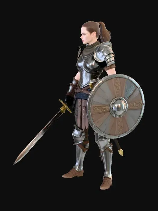 3D model for Warrior Maiden