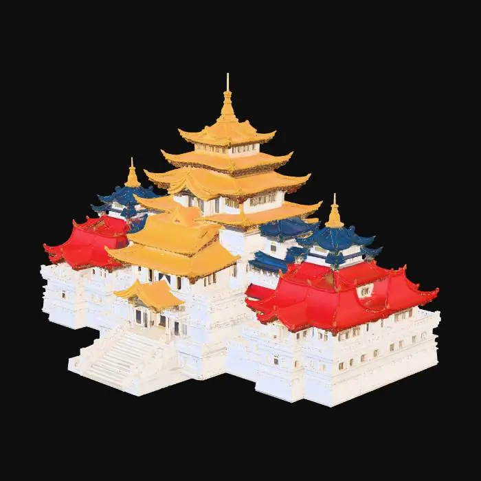 3D model for Golden Pagoda Temple