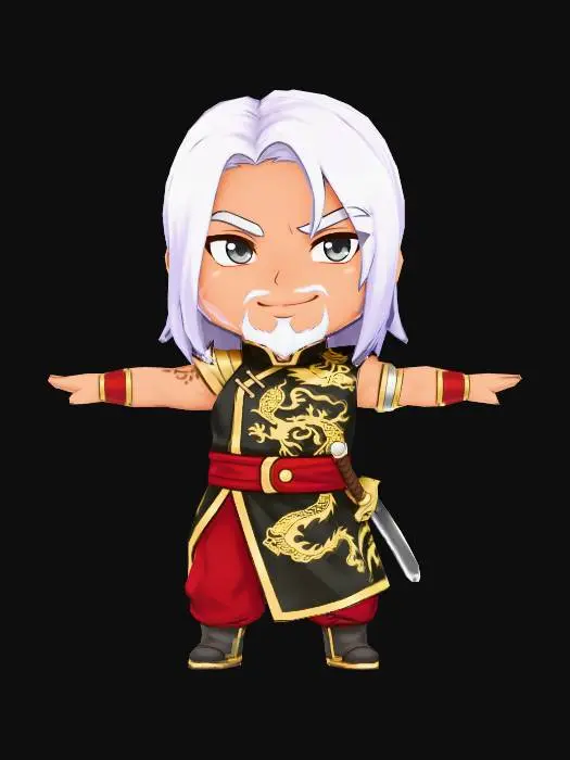 3D model for Chibi Warrior