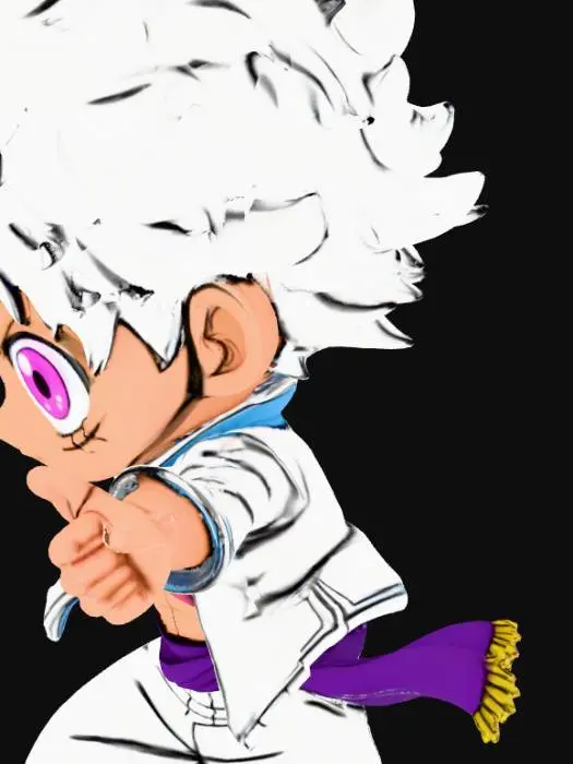 3D model for Chibi Luffy Gear 5