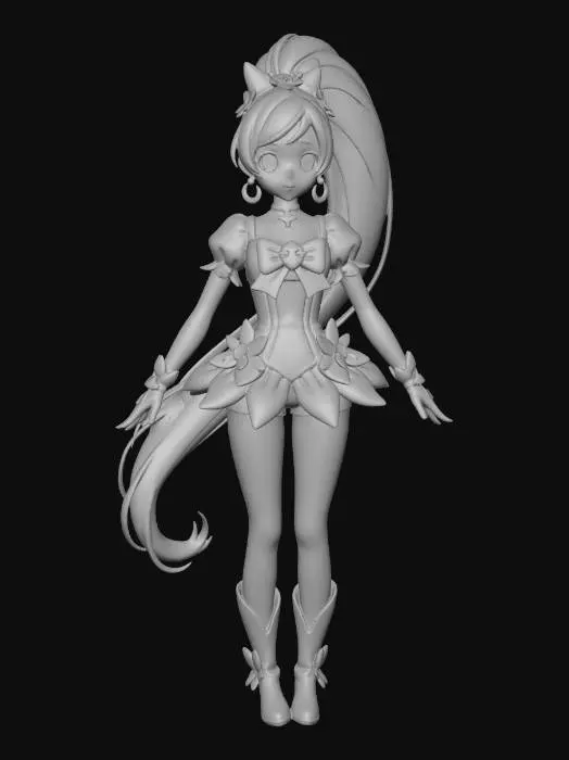 3D model for Magical female character