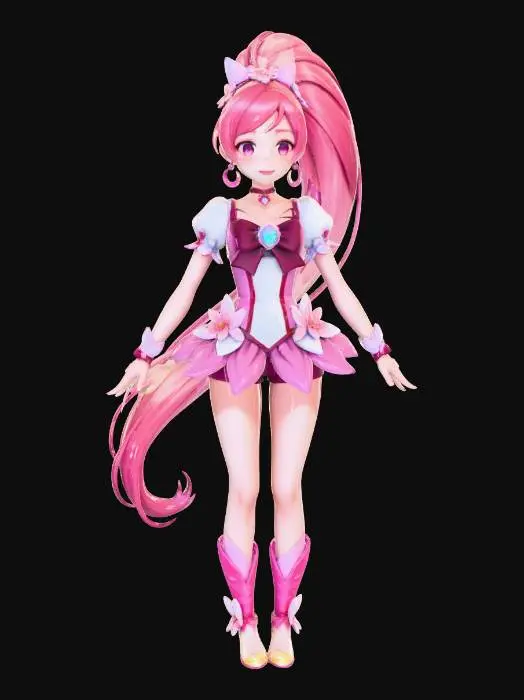 3D model for Magical female character