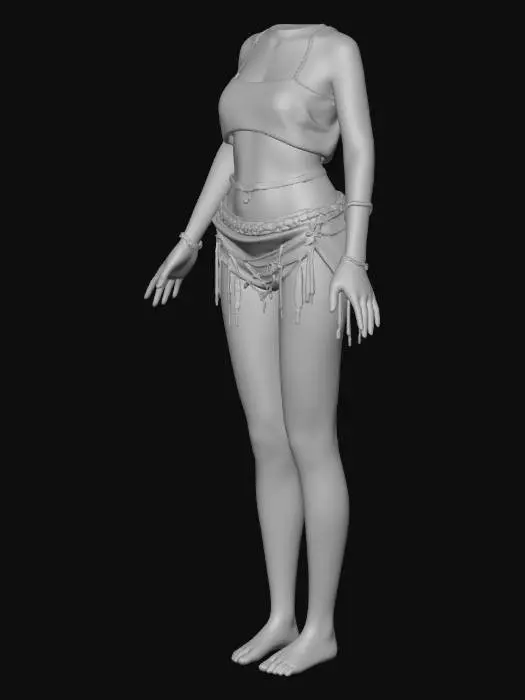3D model for Elegance female character
