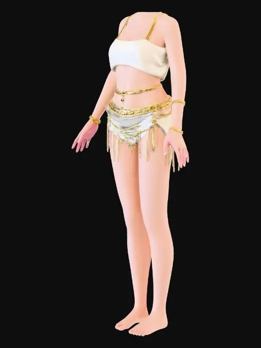 3D model for Elegance female character
